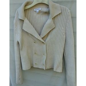 Issac Mizrahi double breasted Sweater